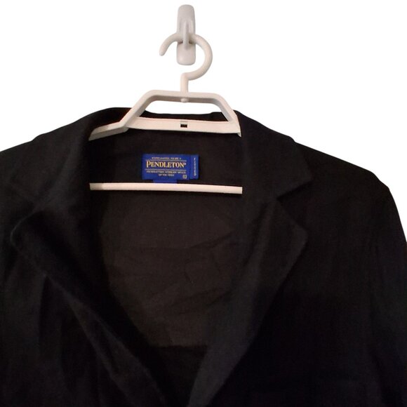 Pendleton topster jacket mens Large fitted wool black USA - Picture 3 of 5